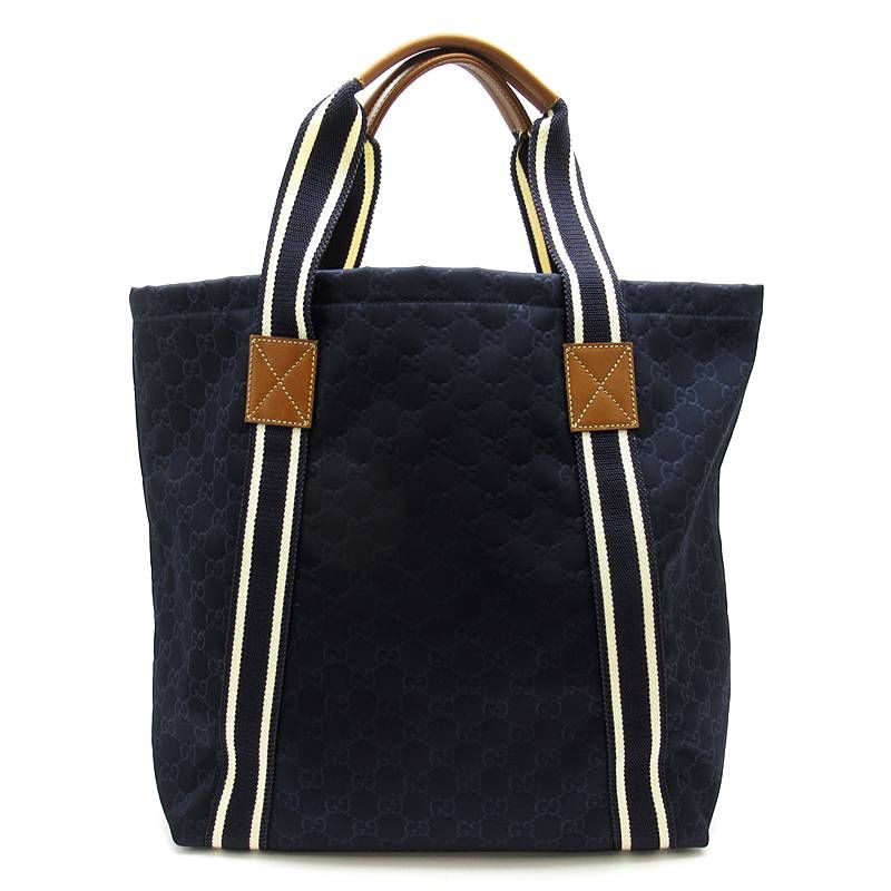 Gucci GG Nylon Tote Navy — view 4
