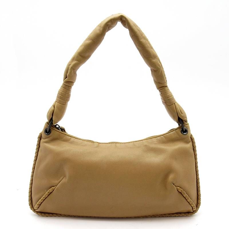 Bottega Veneta Shoulder Bag Lambskin Camel — view 4