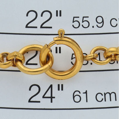 Chanel CC Logo Necklace Brass — view 4