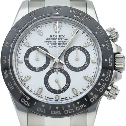Rolex Cosmograph Daytona Watch SS Ceramic White Polished