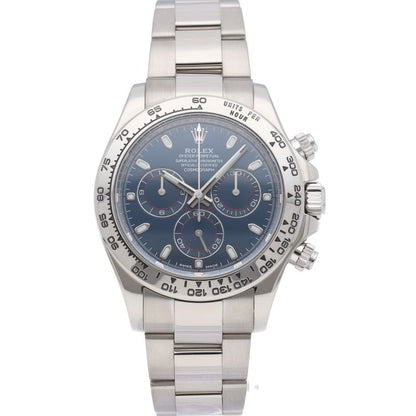 Rolex Cosmograph Daytona Watch Buckle Blue Box 18k White Gold Finish — view 2