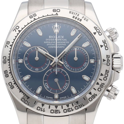 Rolex Cosmograph Daytona Watch Buckle Blue Box 18k White Gold Finish
