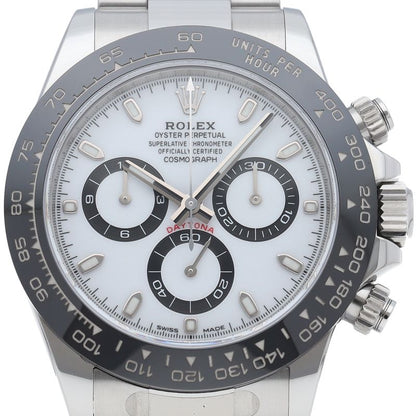 Rolex Cosmograph Daytona Watch Box SS Ceramic White Polished