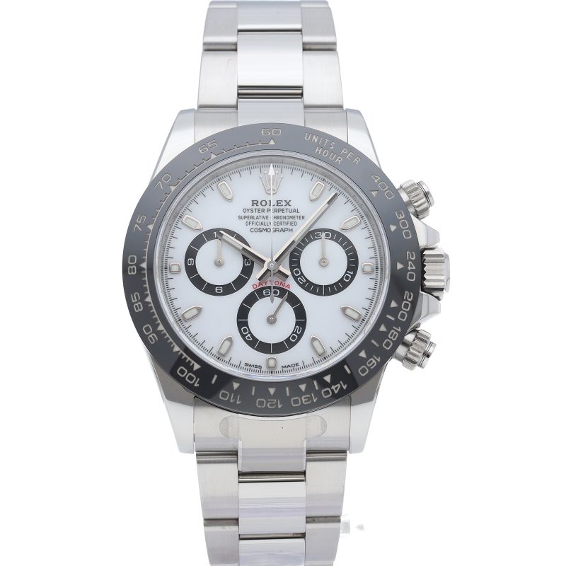 Rolex Cosmograph Daytona Watch Box SS Ceramic White Polished — view 2