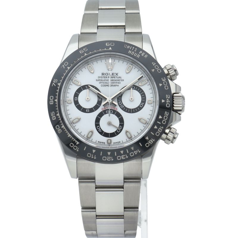 Rolex Cosmograph Daytona Watch Box SS Ceramic White Polished — view 2