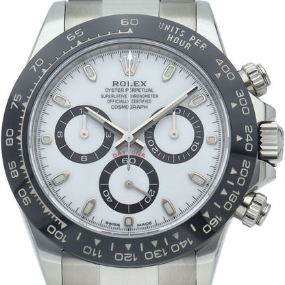 Rolex Cosmograph Daytona Watch Box SS Ceramic White Polished