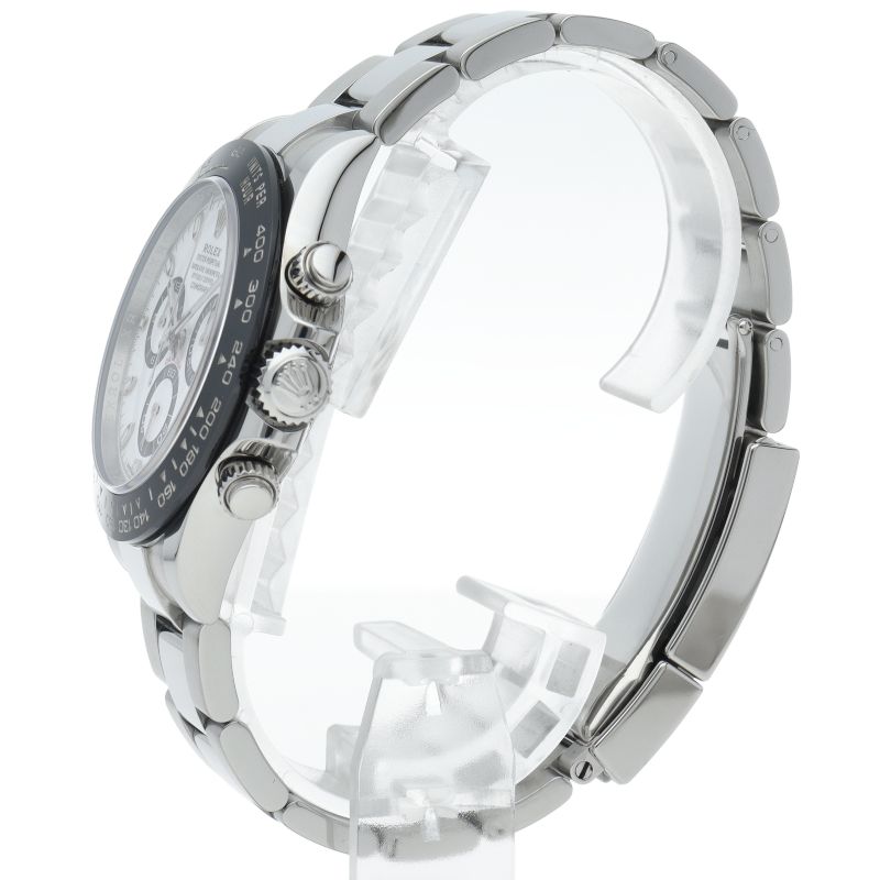 Rolex Cosmograph Daytona Watch Box SS Ceramic White Polished — view 3