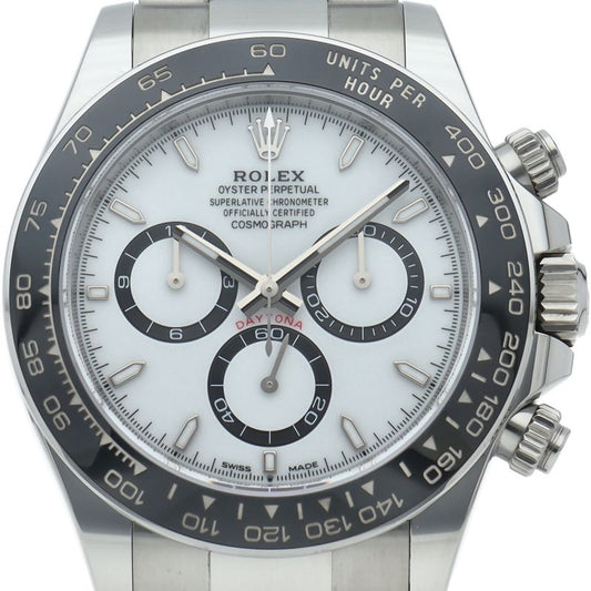 Rolex Cosmograph Daytona Watch Box SS Ceramic White Polished