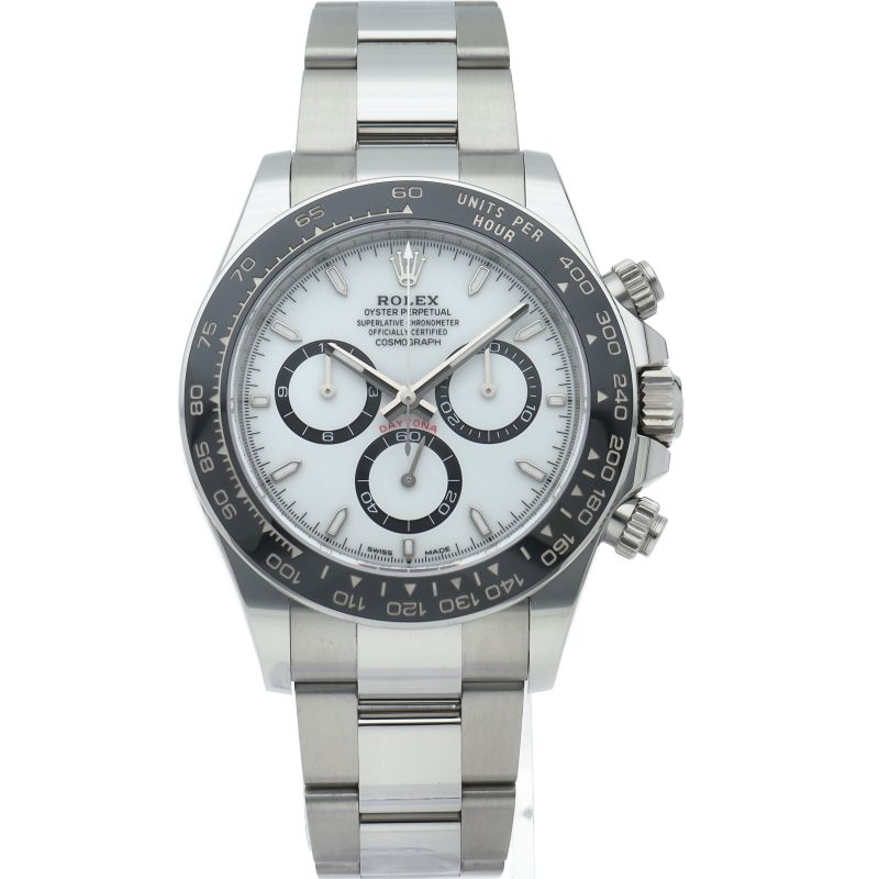 Rolex Cosmograph Daytona Watch Box SS Ceramic White Polished — view 2