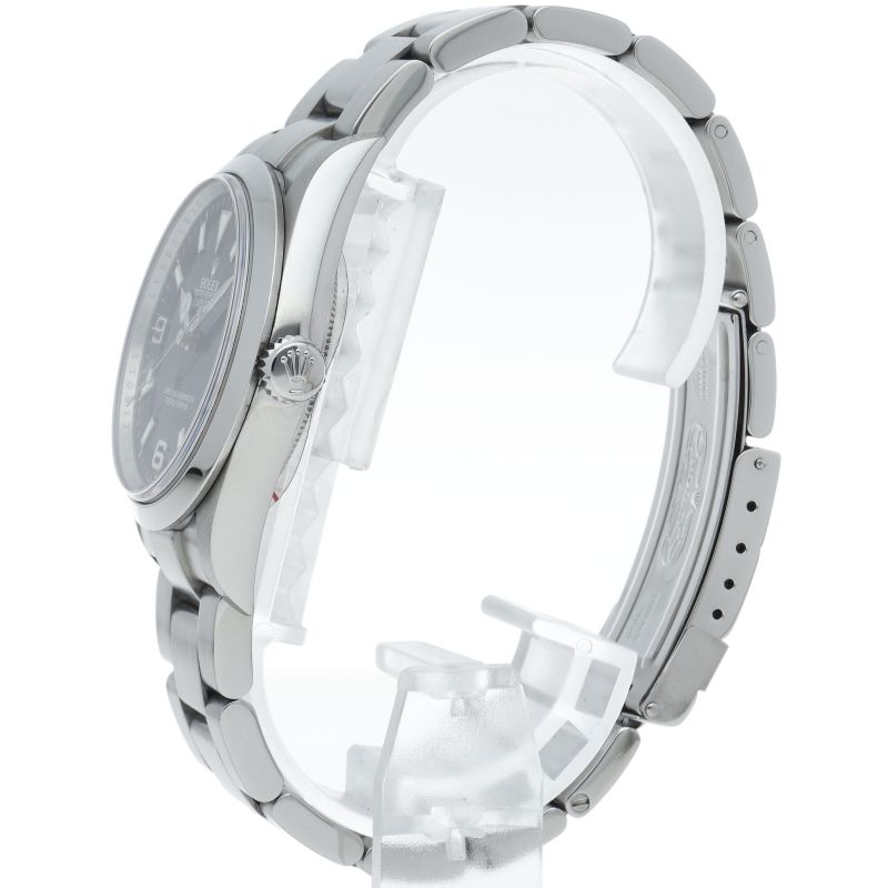 Rolex Roulette SS Watch Black Polished — view 3