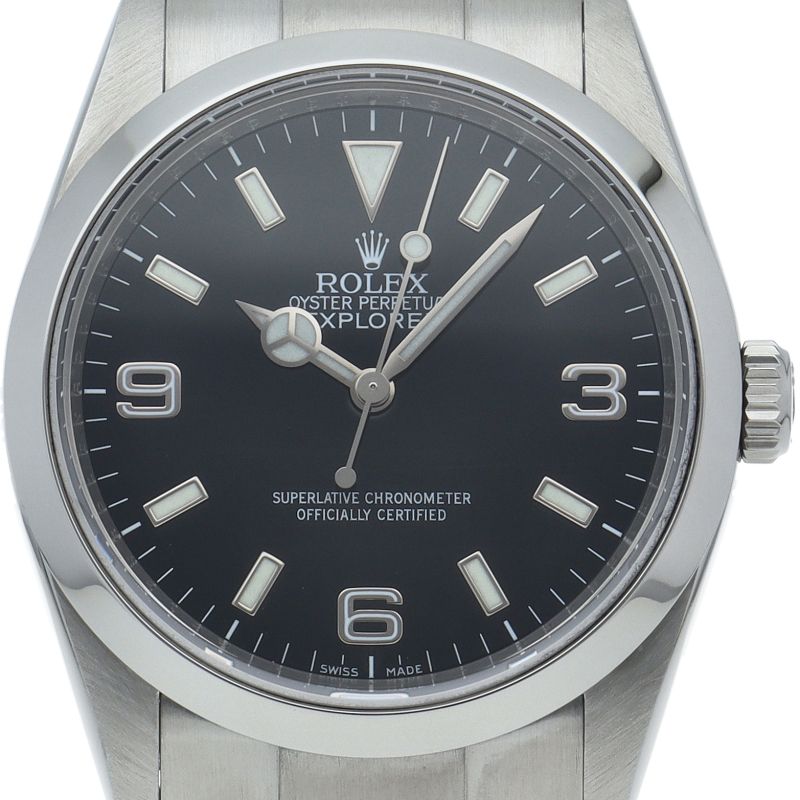 Rolex Roulette SS Watch Black Polished