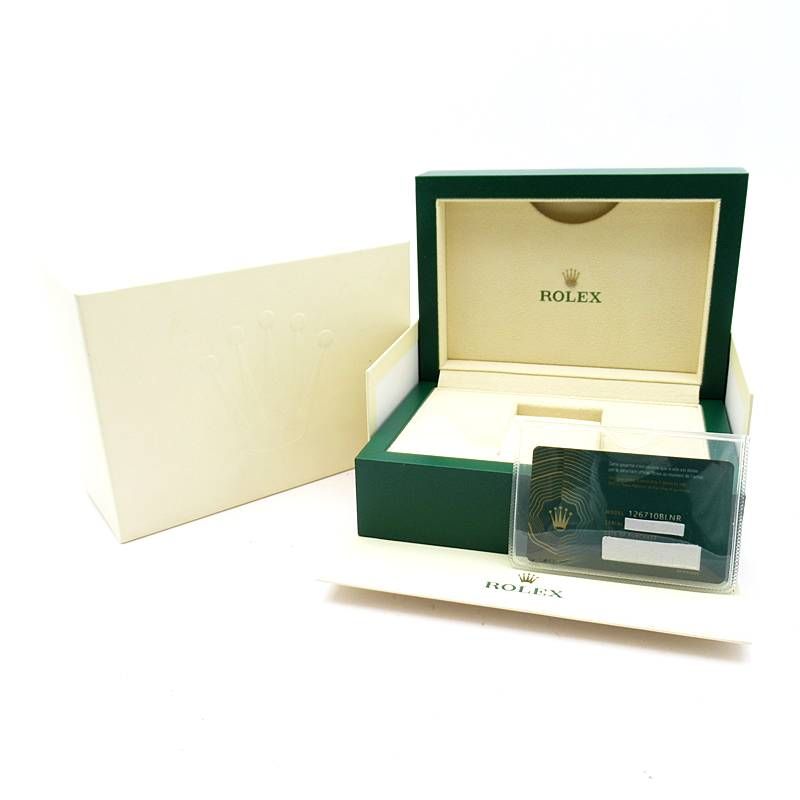 Rolex GMT Master 2 Watch Oyster Box SS Black Polished — view 6