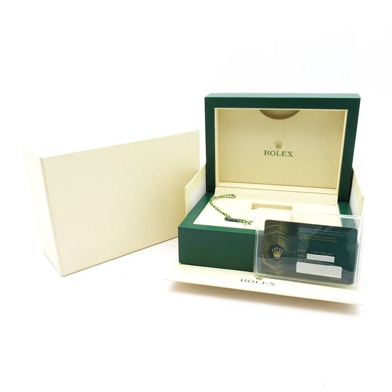 Rolex GMT Master 2 Watch Oyster Box SS Black Polished — view 6