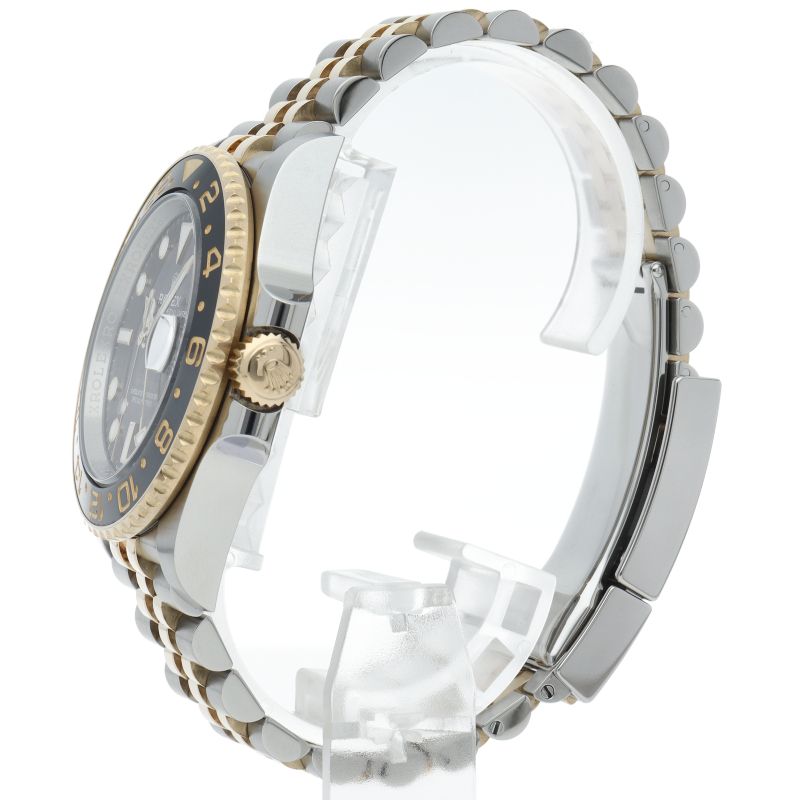 Rolex GMT Master 2 Watch Box 18k Yellow Gold SS Black Finish — view 3