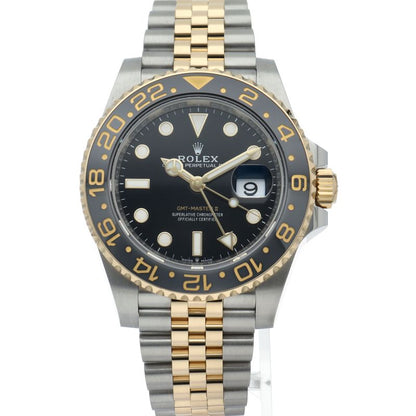 Rolex GMT Master 2 Watch Box 18k Yellow Gold SS Black Finish — view 2