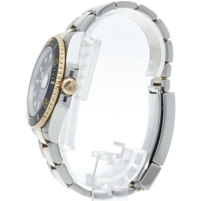 Rolex Submariner Date Watch 18k Yellow Gold SS Black Polished — view 3
