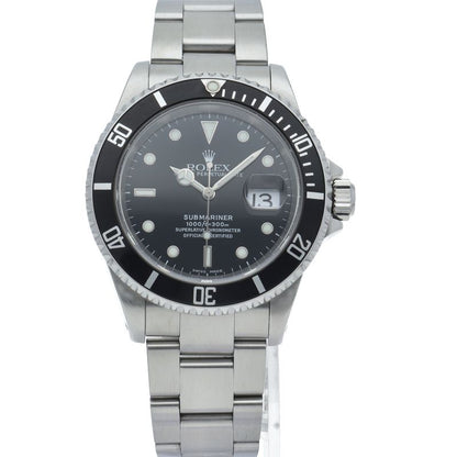 Rolex Submariner Date SS Watch Black Polished — view 2