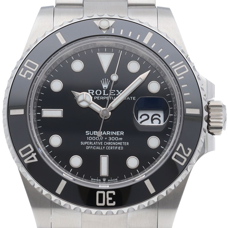 Rolex Submariner Date Watch Box SS Black Polished