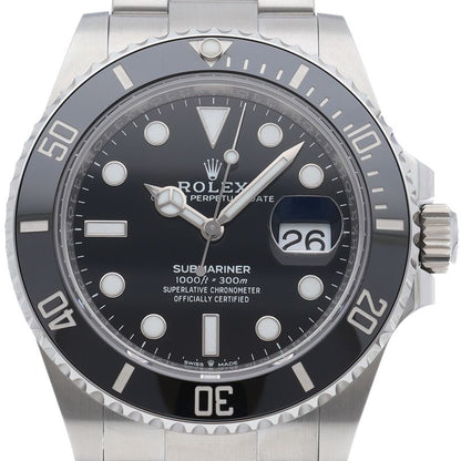 Rolex Submariner Date Watch Box SS Black Polished