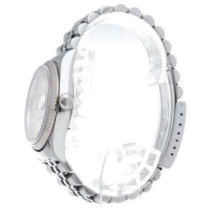 Rolex Datejust Watch Diamond 18k White Gold SS Silver Polished 19 — view 3