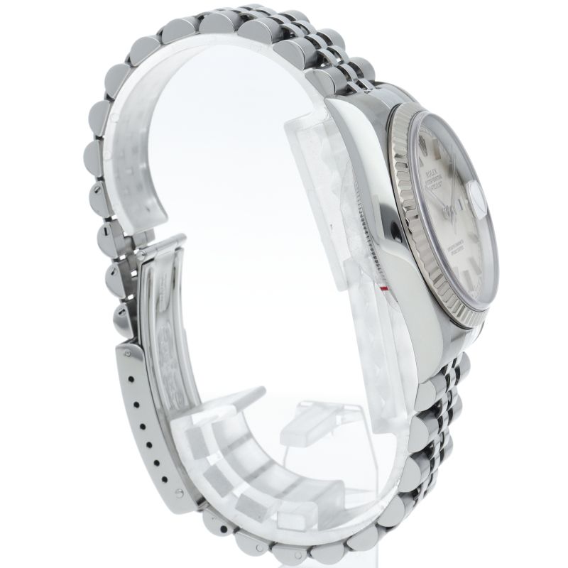 Rolex Datejust Watch Box International Service 18k White Gold SS Silver Polished — view 4