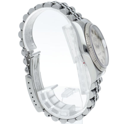 Rolex Datejust Watch Box International Service 18k White Gold SS Silver Polished — view 4