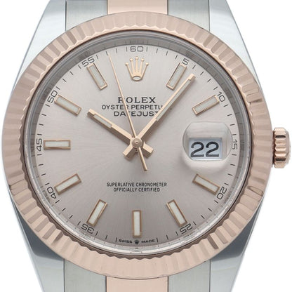 Rolex Datejust 41 Watch Oyster Box SS Sundust Polished