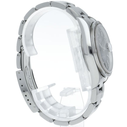 Rolex Oyster Perpetual Date Box SS Watch Black Polished — view 4