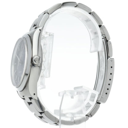 Rolex Air King SS Watch Blue Polished — view 3