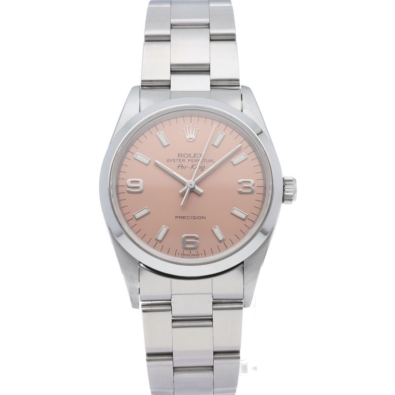 Rolex Air King SS Watch Pink Polished — view 2