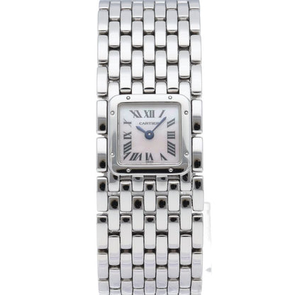 Cartier Ribbon Watch Shell SS White Polished — view 2