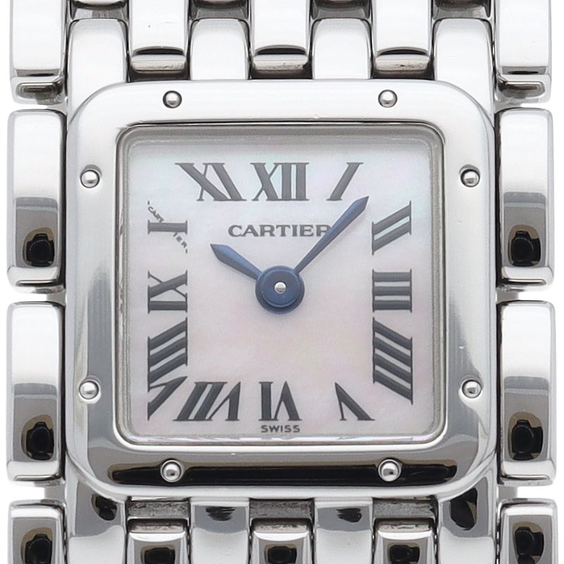 Cartier Ribbon Watch Shell SS White Polished