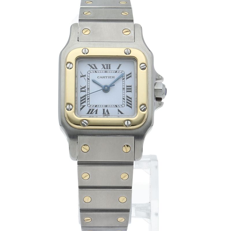 Cartier Santos Galbe SM Watch Auto Depth SS White Polished — view 2