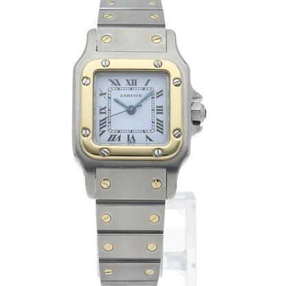 Cartier Santos Galbe SM Watch Auto Depth SS White Polished — view 2