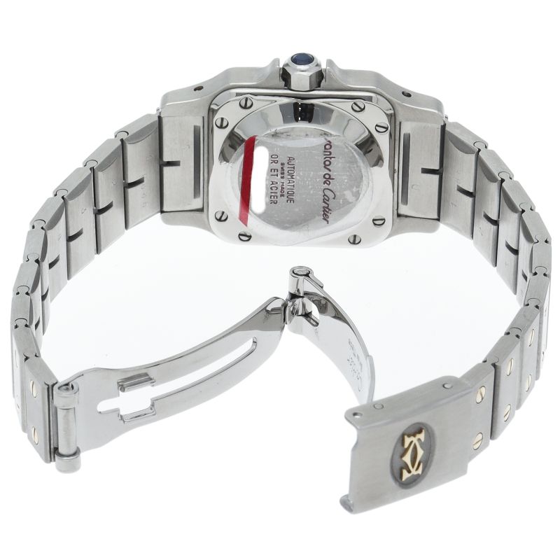 Cartier Santos Galbe SM Watch Auto Depth SS White Polished — view 5