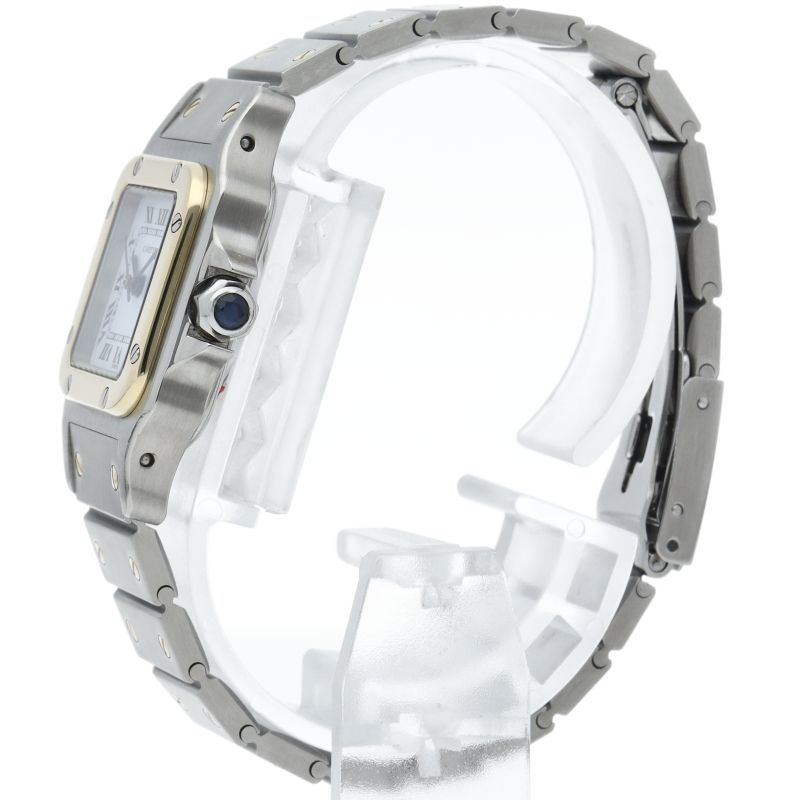 Cartier Santos Galbe SM Watch Auto Depth SS White Polished — view 3