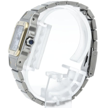 Cartier Santos Galbe SM Watch Auto Depth SS White Polished — view 3