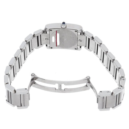 Cartier Tank Francaise SM Watch Diamond Box SS White Polished — view 5