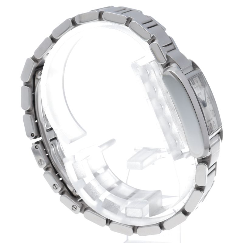 Cartier Tank Francaise SM Watch Diamond Box SS White Polished — view 4