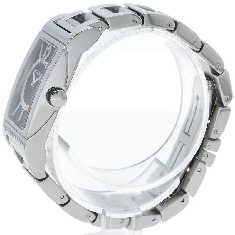 Bvlgari Rettangolo Watch SS Black Polished — view 3