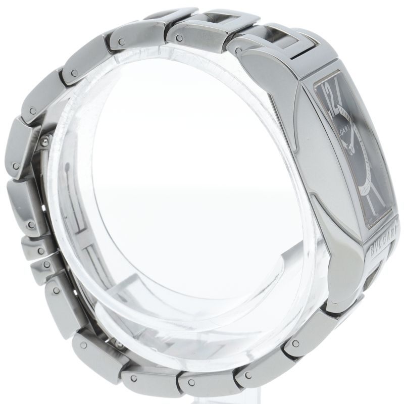 Bvlgari Rettangolo Watch SS Black Polished — view 4