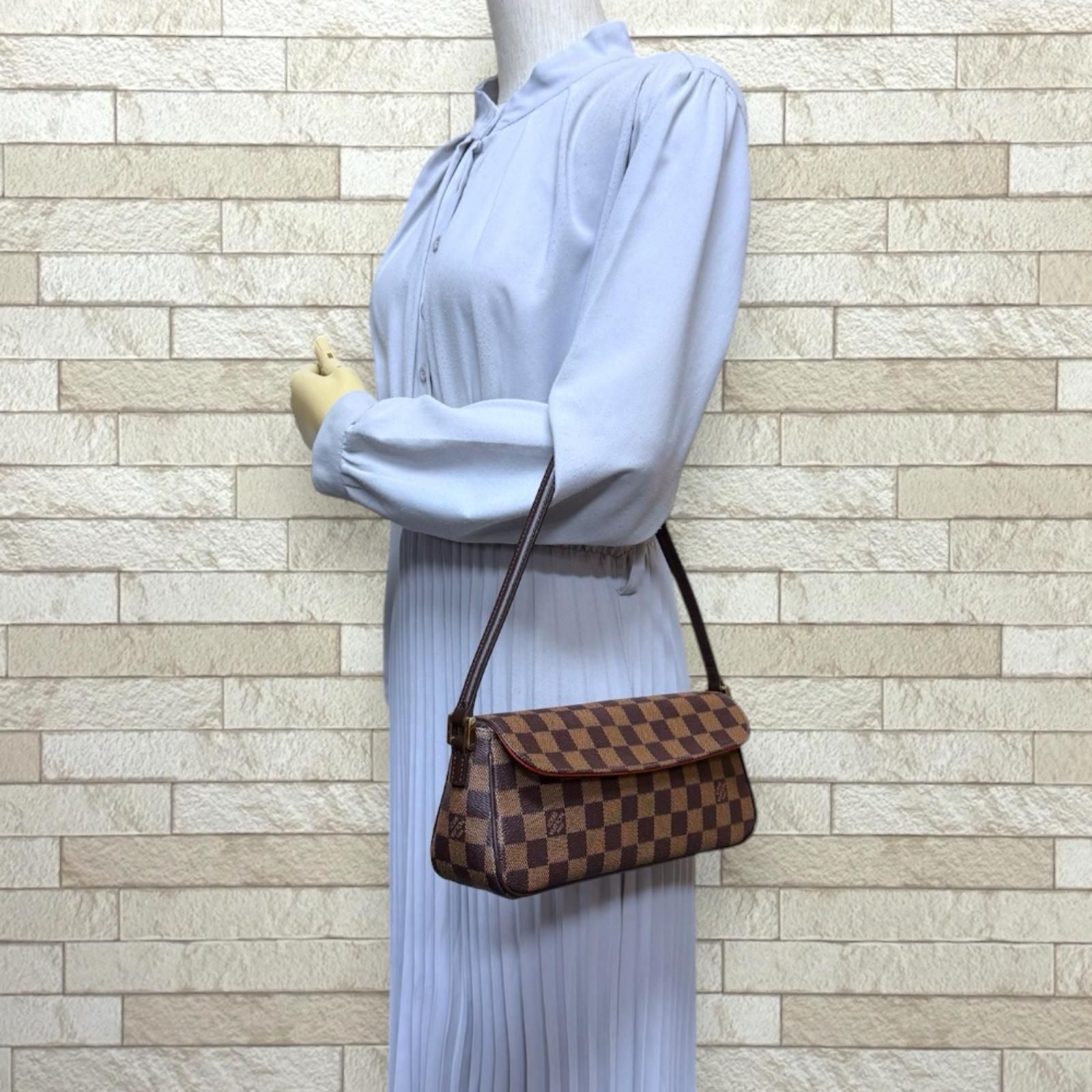 Louis Vuitton Recoleta Damier Handbag Canvas Brown — view 2