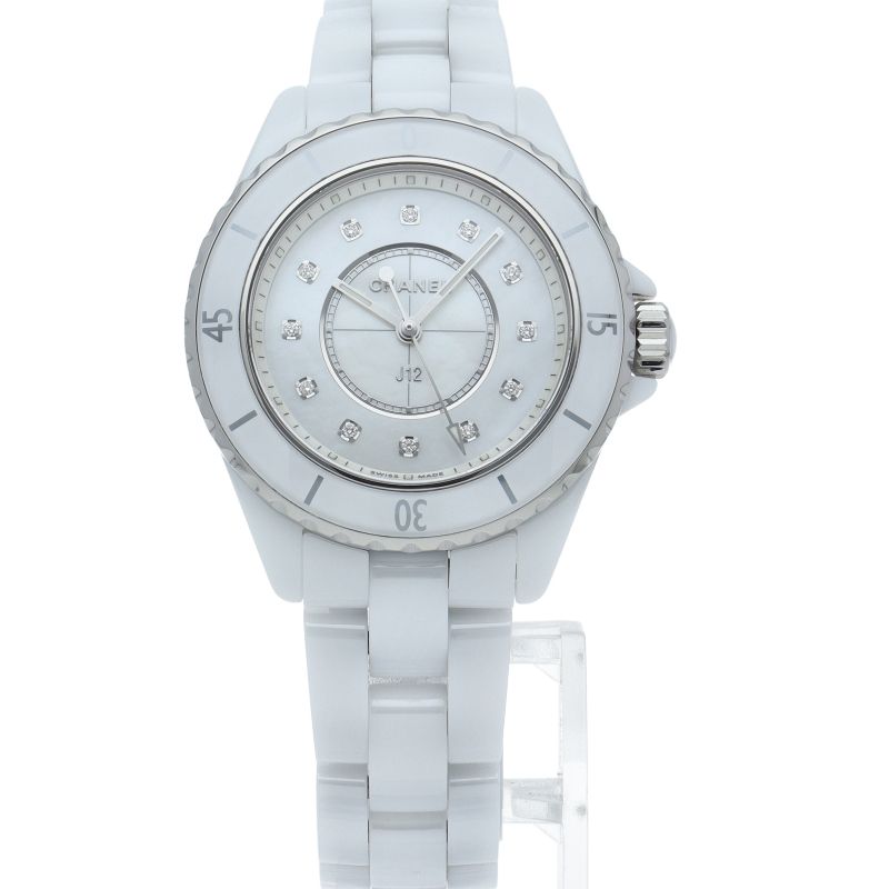 Chanel Watch 33 mm Diamond Box Ceramic White Polished — view 2