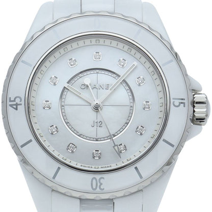 Chanel Watch 33 mm Diamond Box Ceramic White Polished
