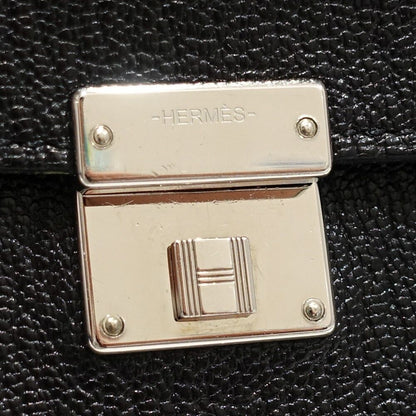 Hermes Click 16 Shoulder Bag Chevre Black Silver — view 7