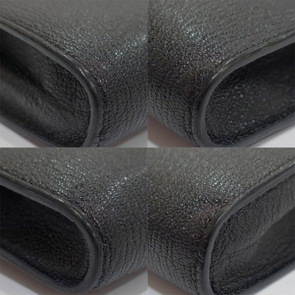Hermes Click 16 Shoulder Bag Chevre Black Silver — view 4