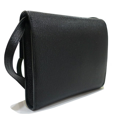 Hermes Click 16 Shoulder Bag Chevre Black Silver — view 2
