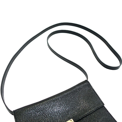 Hermes Click 16 Shoulder Bag Chevre Black Silver — view 8