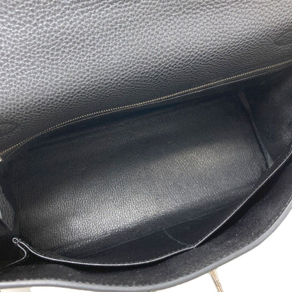 Hermes Kelly 28 Retourne Silver Handbag Taurillon — view 5