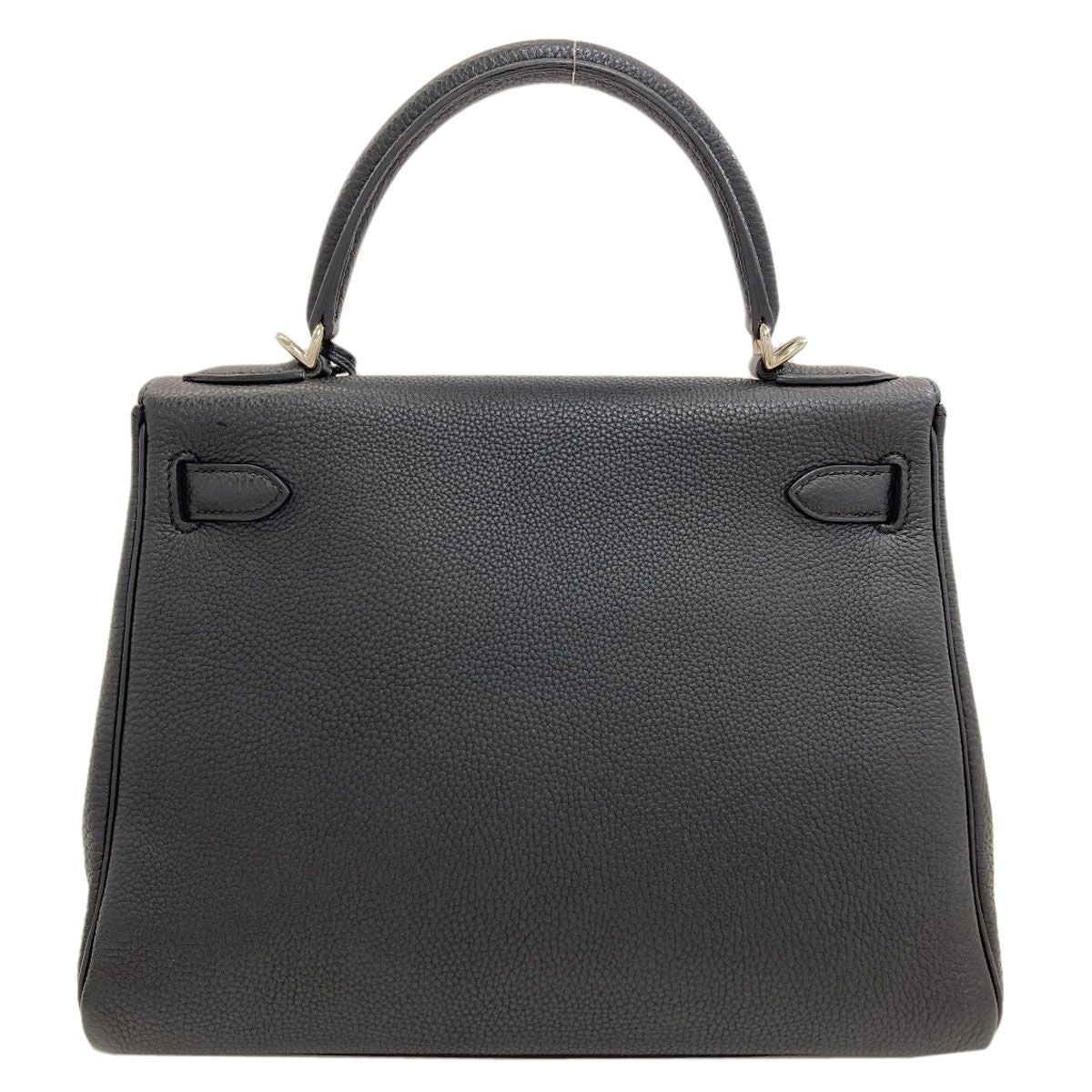 Hermes Kelly 28 Retourne Silver Handbag Taurillon — view 2